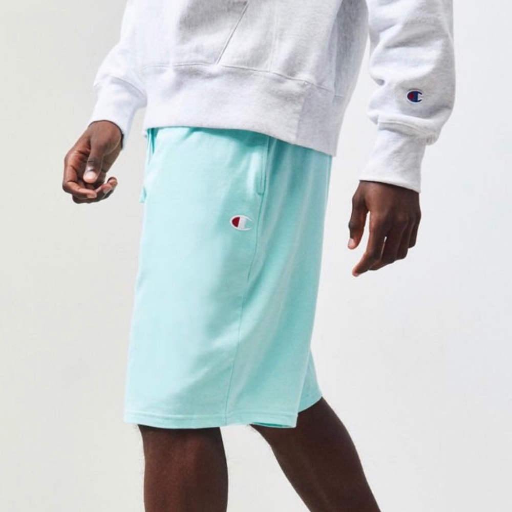 Mint green never worn men’s champion shorts